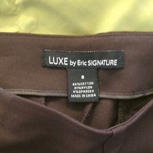 Luxe Brown Women's Trousers